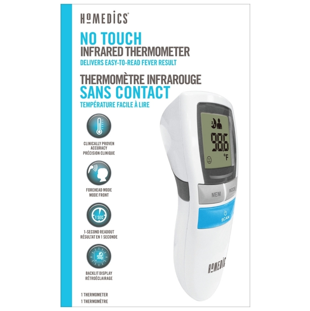 New HoMedics No Touch Infrared Thermometer